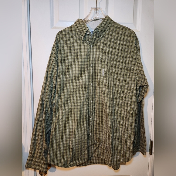 Columbia Other - Columbia Sportswear Mens Sz XL Green Plaid Long Sleeve Button-up Shirt shirt